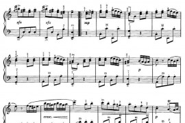 莫扎特《土耳其进行曲》手风琴曲谱下载